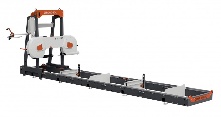 B751 PRO Band Sawmill with 8kW electric motor