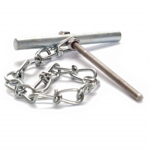 Cotter pin with chain, 8 mm, M5-M6